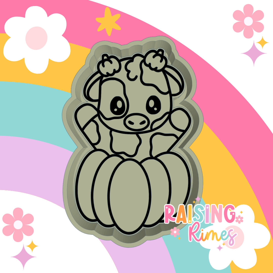 Pumpkin Cow 2 Silicone Mold