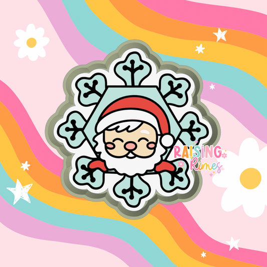 Santa Snowflake Silicone Mold
