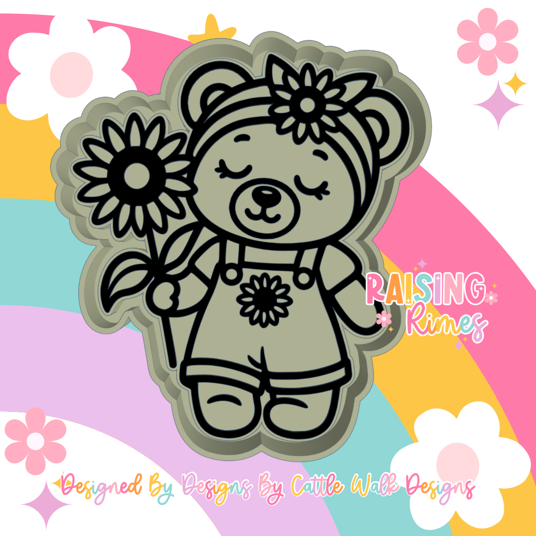 Sunflower Bear Silicone Mold