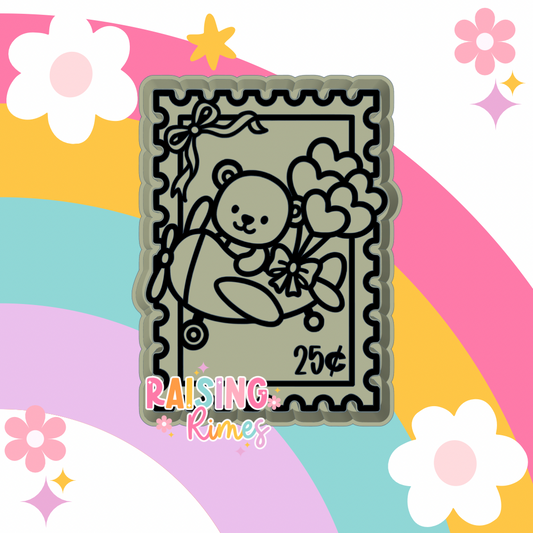 Airplane Bear Stamp Silicone Mold