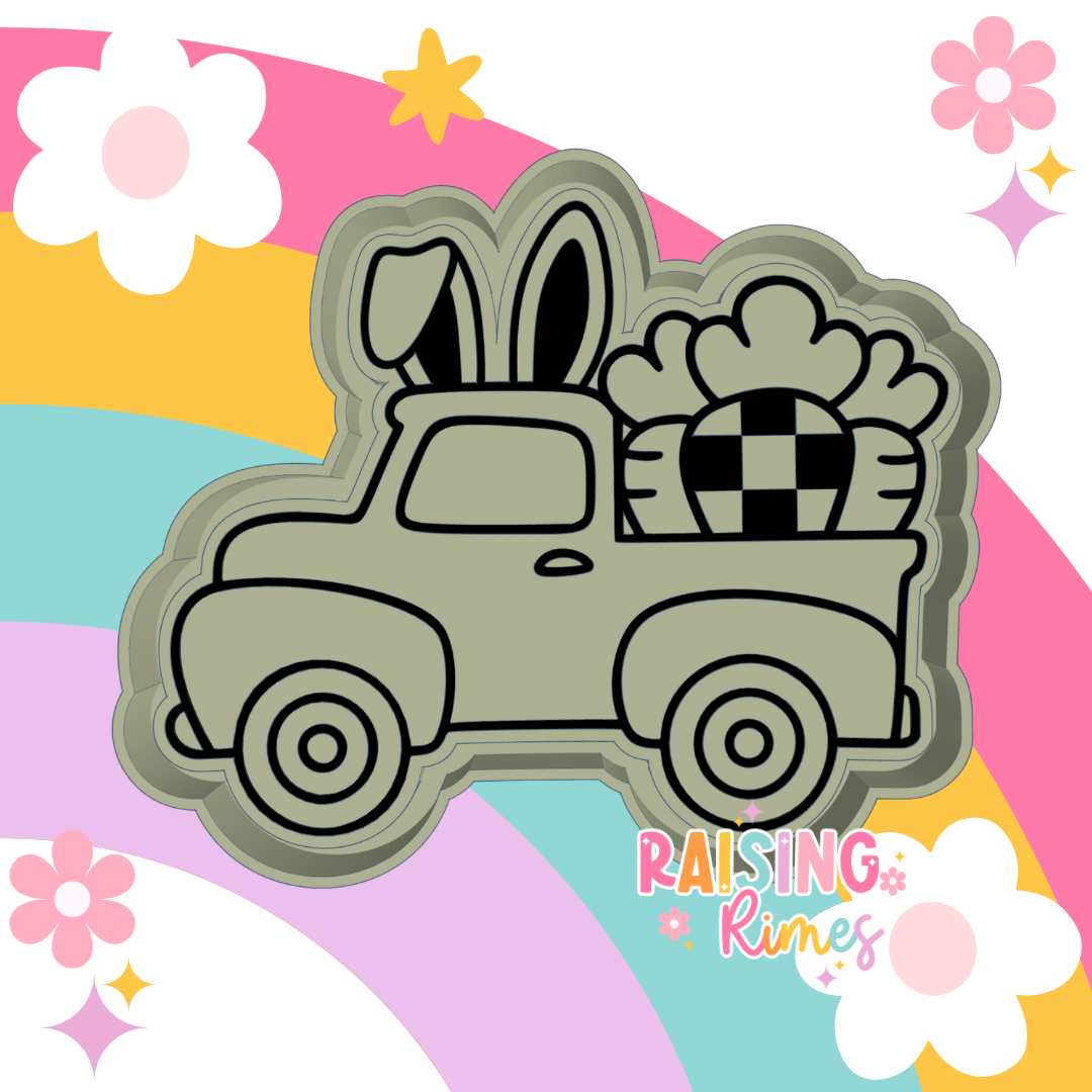 Carrot & Bunny Ear Truck Silicone Mold