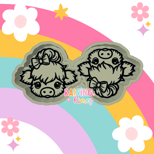 Bun Cow Vents Silicone Mold