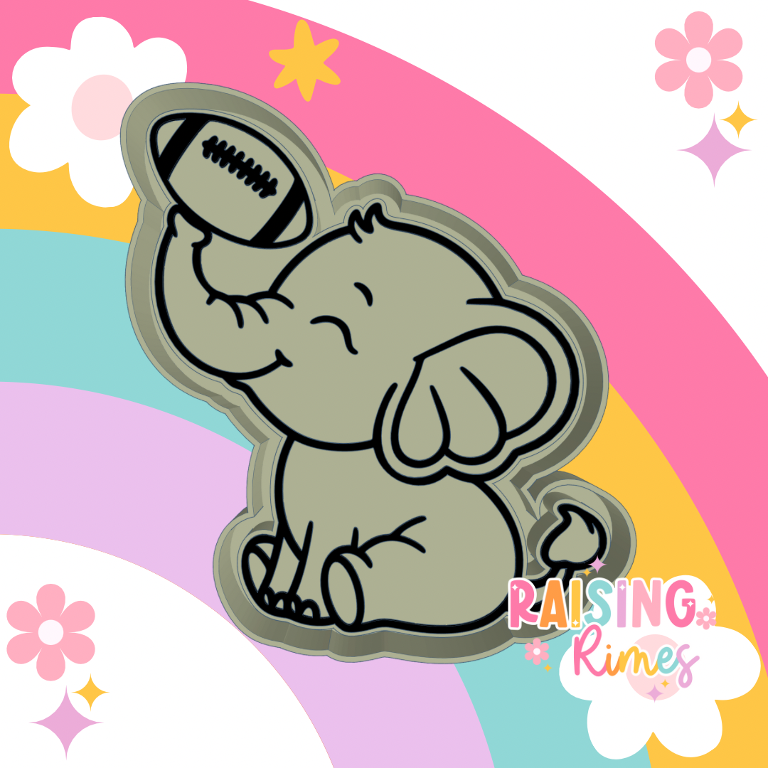 Football Elephant Silicone Mold