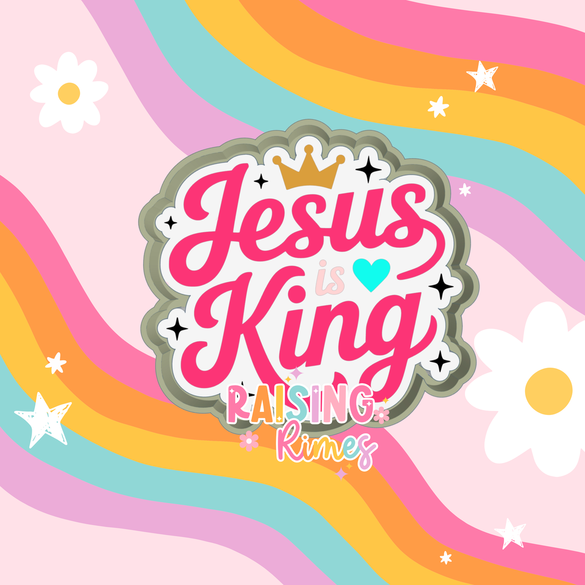 Jesus is King Silicone Mold