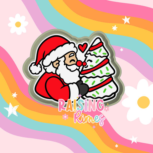 Santa & Tree Cake Silicone Mold