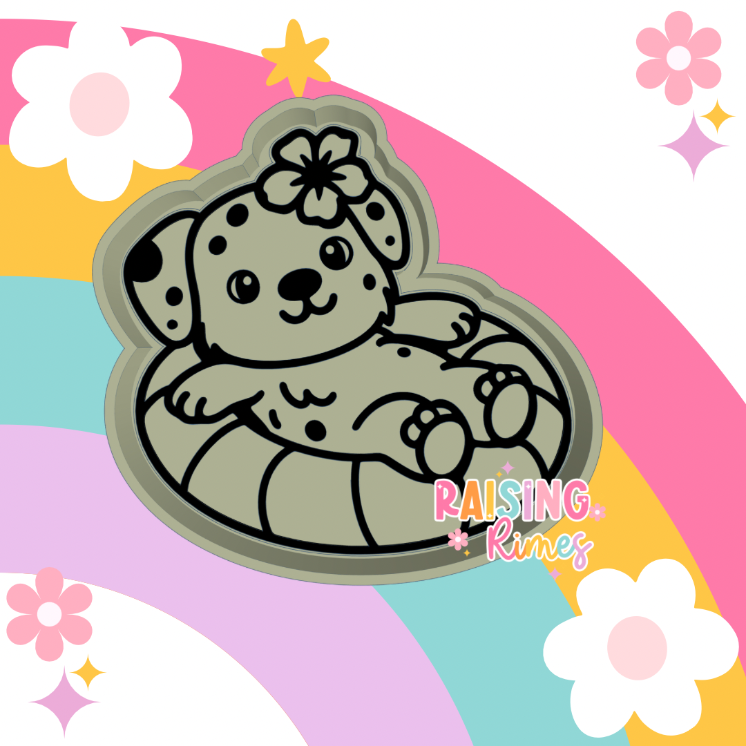 Dalmatian On Float Silicone Mold