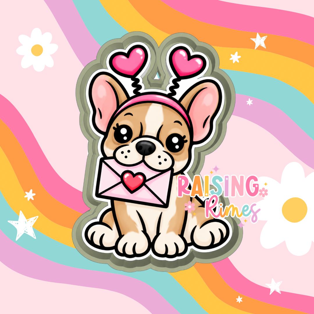 Frenchie Love Letter Silicone Mold
