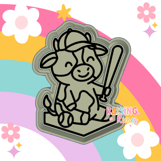 Baseball Cow Silicone Mold