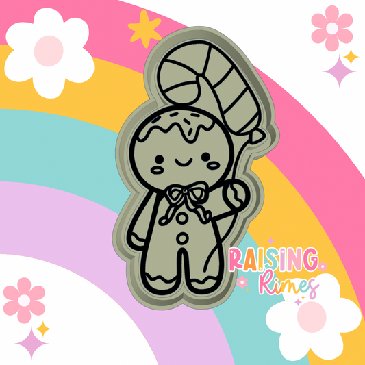 Gingerbread w/ Balloon Silicone Mold