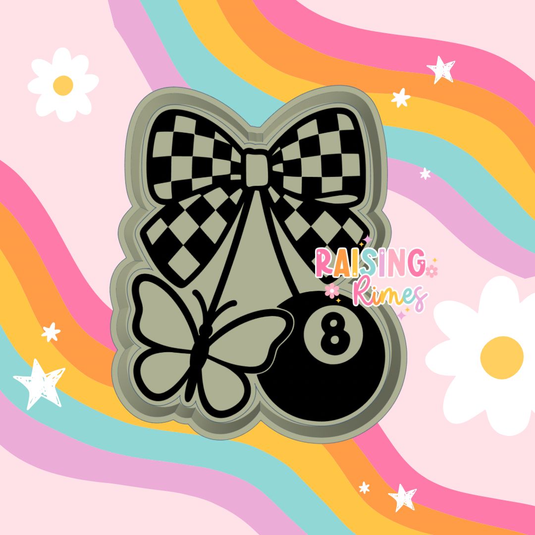 Butterfly & 8 Ball Cherries Silicone Mold