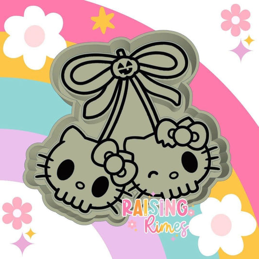 Skull Kitty Cherry Silicone Mold