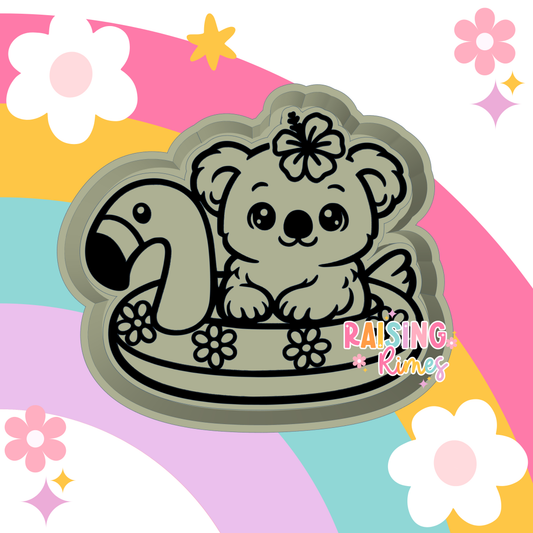 Koala in Floatie Silicone Mold