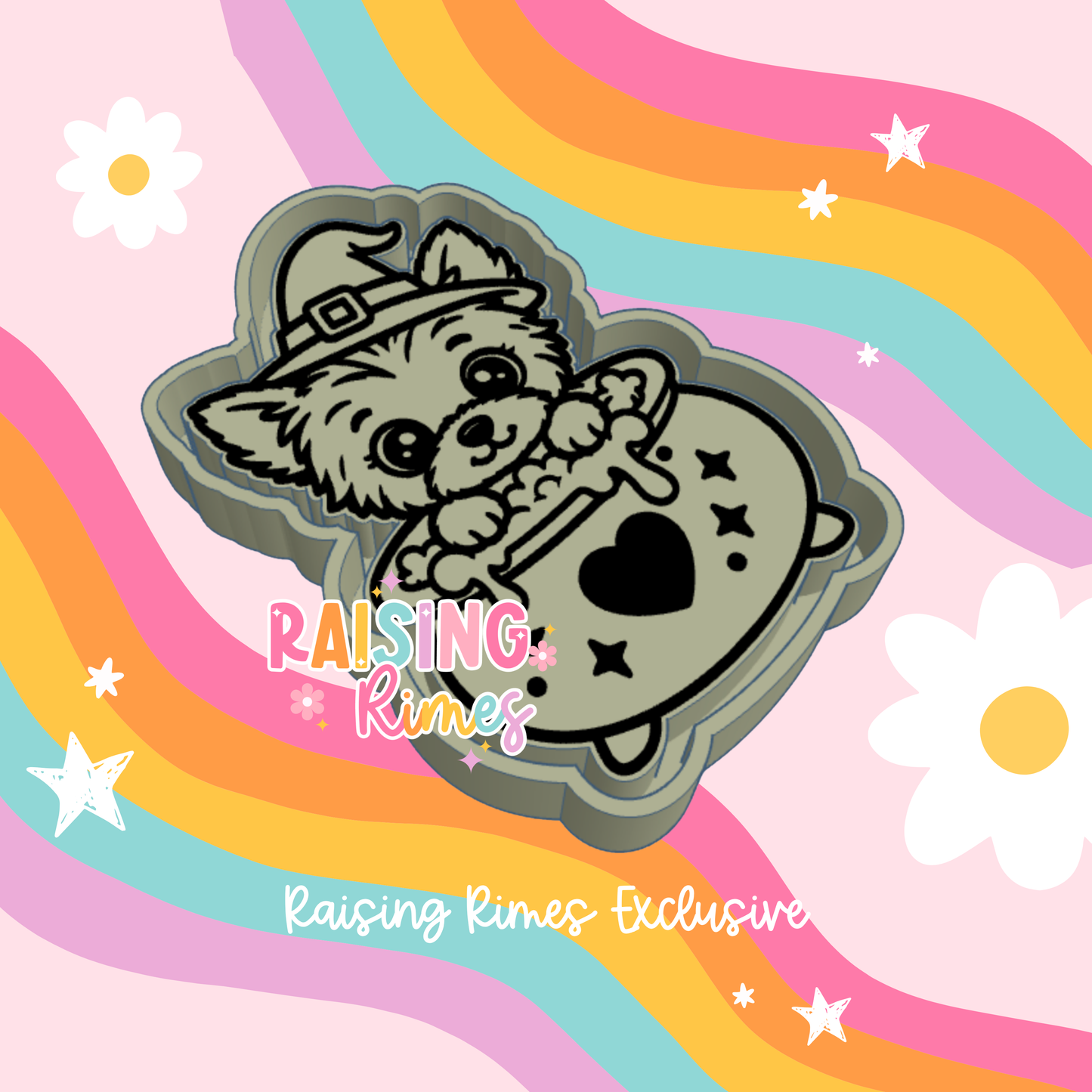 Yorkie Cauldron Silicone Mold