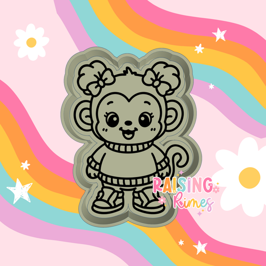 Space Bun Sweater Monkey Silicone Mold