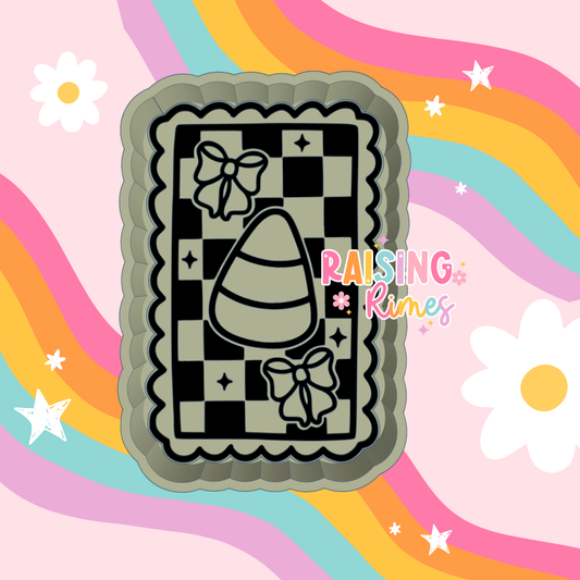 Candy Corn & Bows Long Stamp Silicone Mold (Copy)