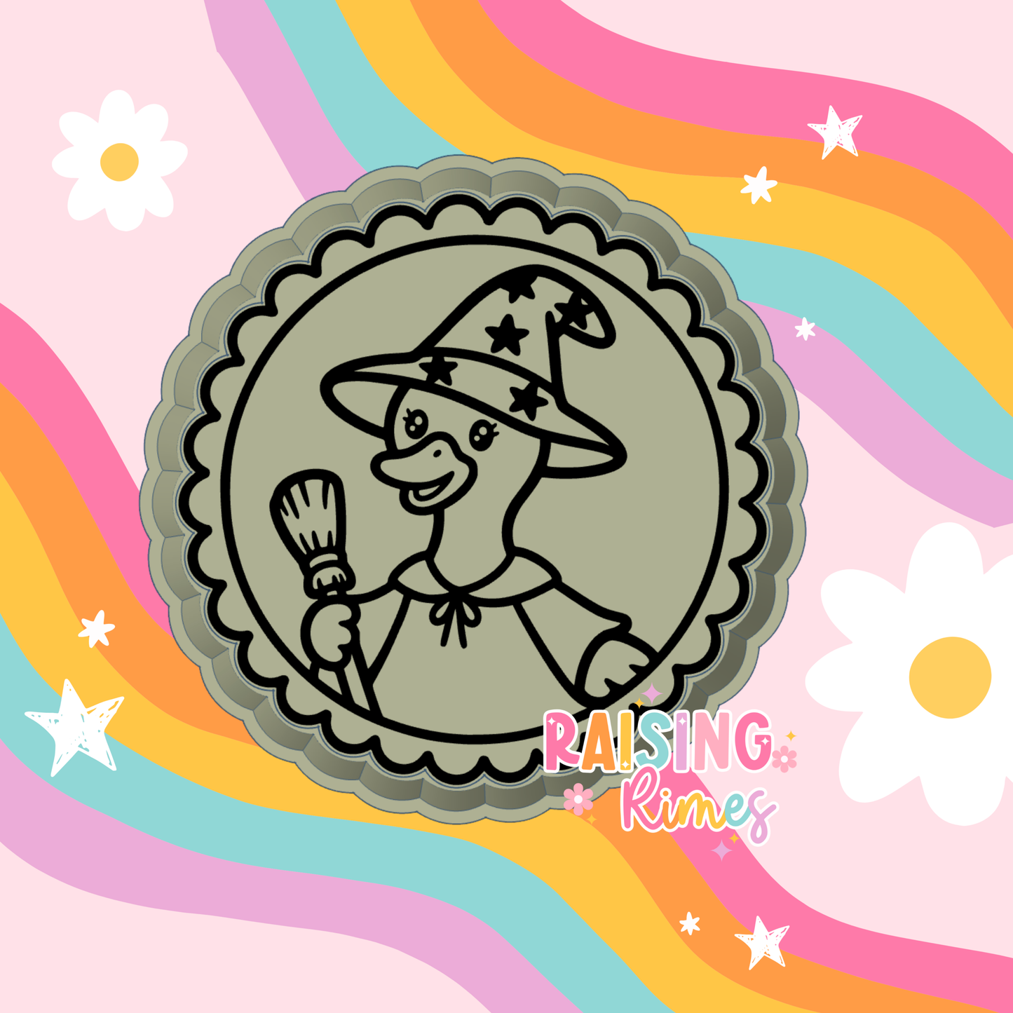 Witch Goose Circle Silicone Mold