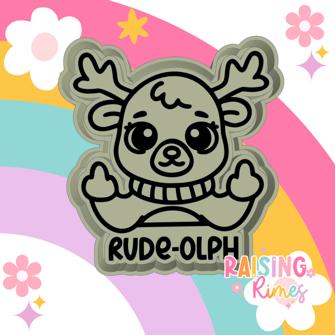 Rude Rime Rude-Olph Silicone Mold – Raising Rimes