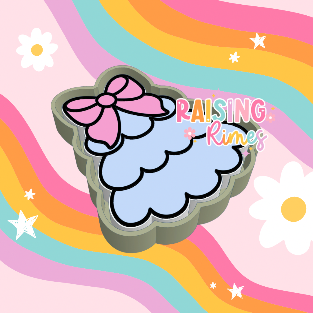 Simple Bow Tree Silicone Mold