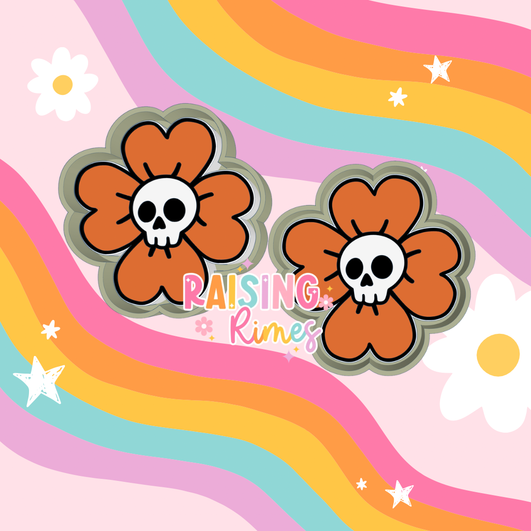Skull Flower Vents (Set of 2) Silicone Mold