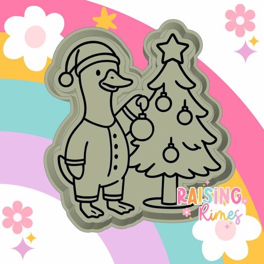Christmas Goose Silicone Mold