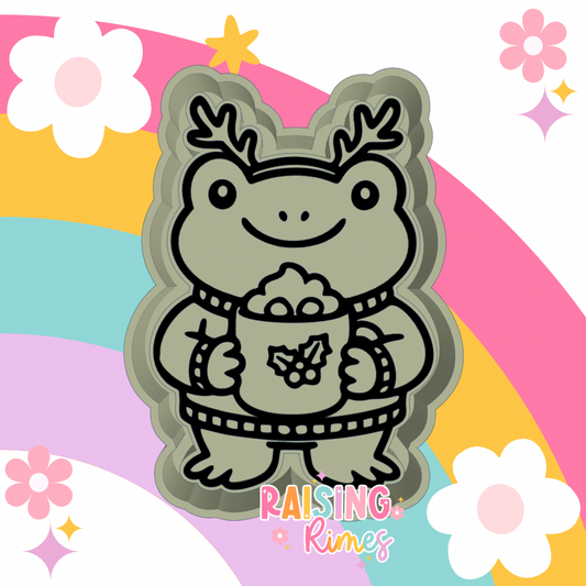 Antler Winter Frog Silicone Mold