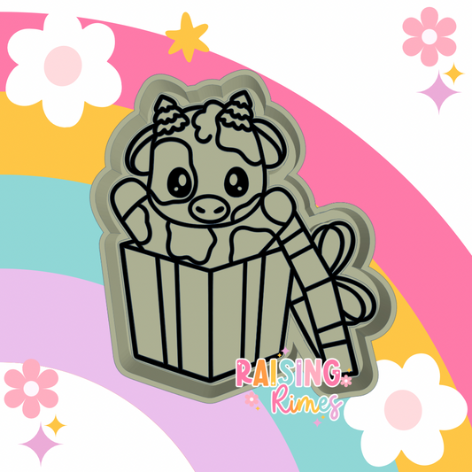 Present Tree Cow Silicone Mold
