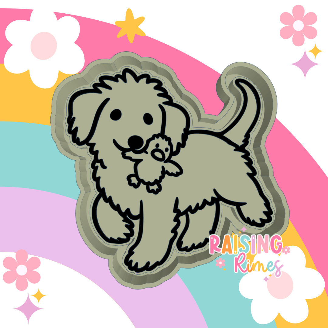 Playful Puppy Silicone Mold