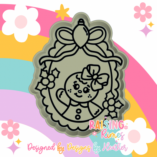 Gingerbread Girl Frame Silicone Mold