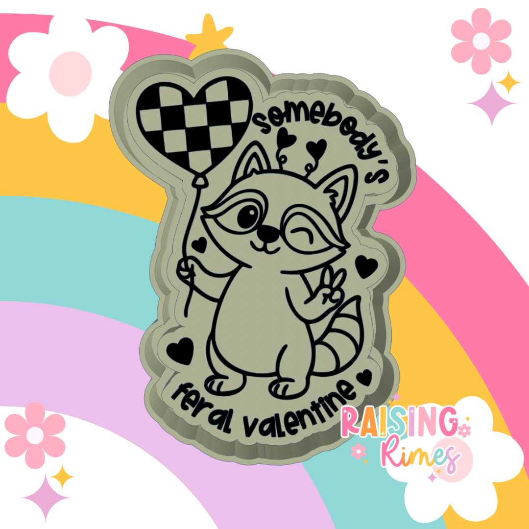 Feral Valentine Raccoon Silicone Mold