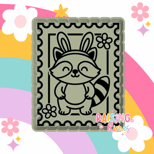 Easter Raccoon Stamp Silicone Mold