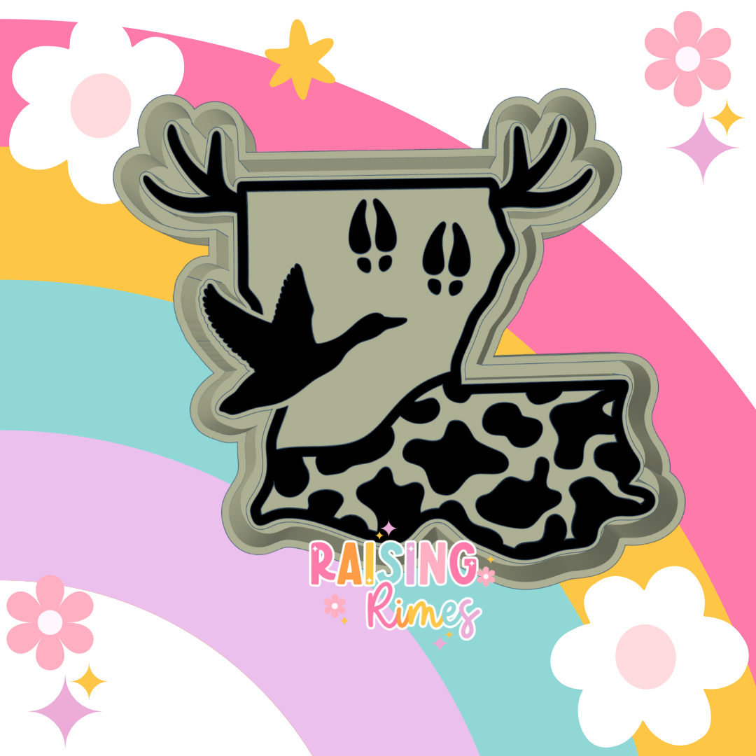 Hunting Louisiana Silicone Mold