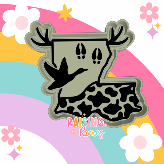 Hunting Louisiana Silicone Mold