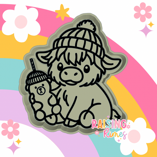 Highland w/ Bear Drink Silicone Mold