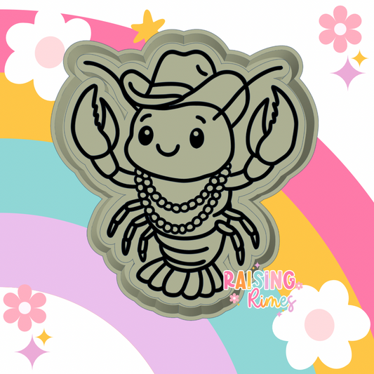 Mardi Gras Crawfish Silicone Mold