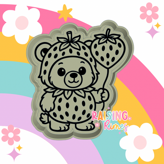 Strawberry Bear Silicone Mold