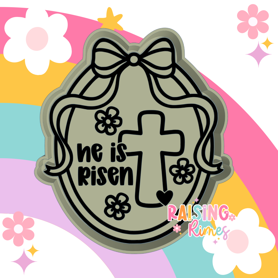 He Is Risen Frame Silicone Mold