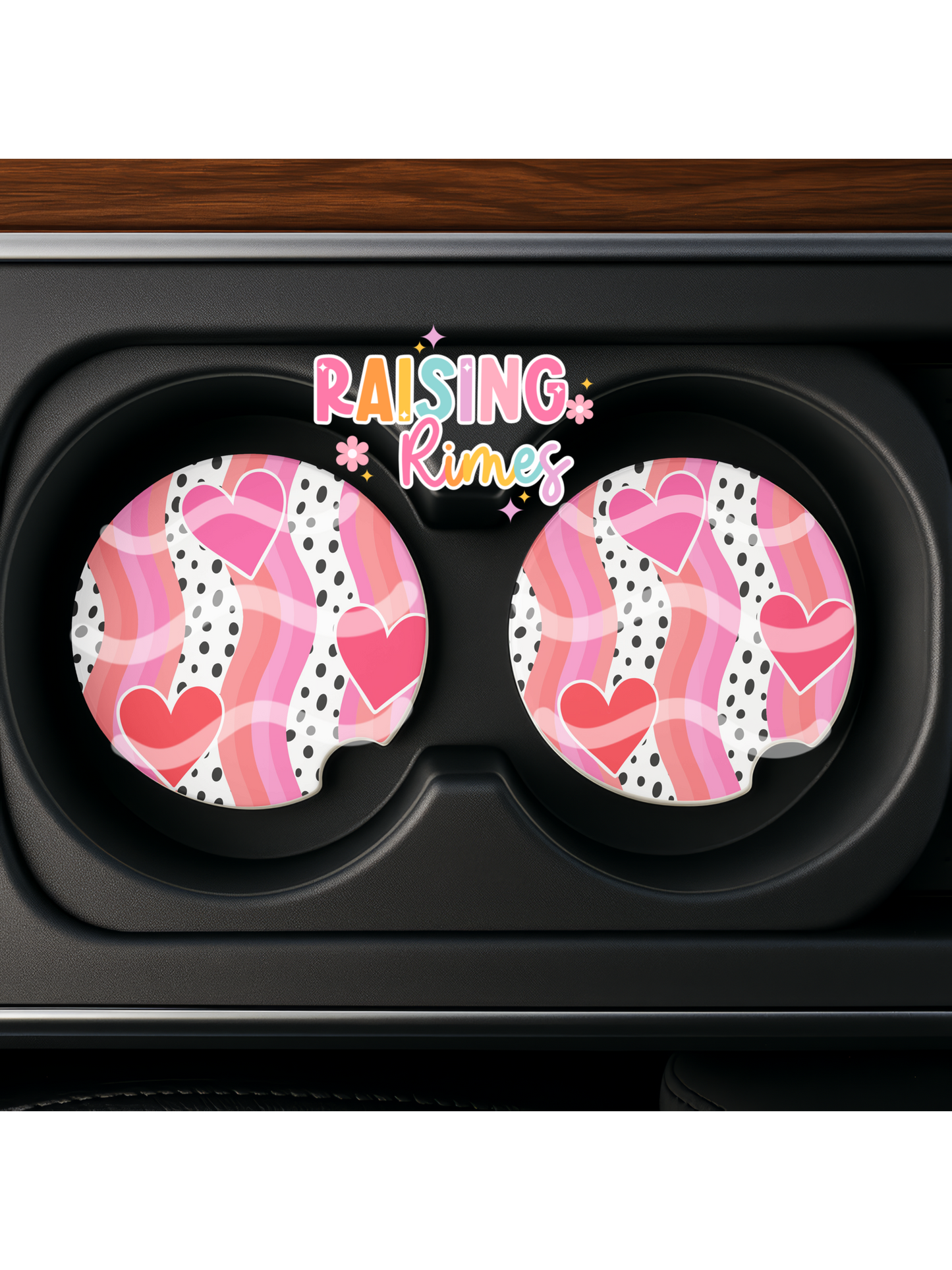 Wavy Hearts Coaster Set