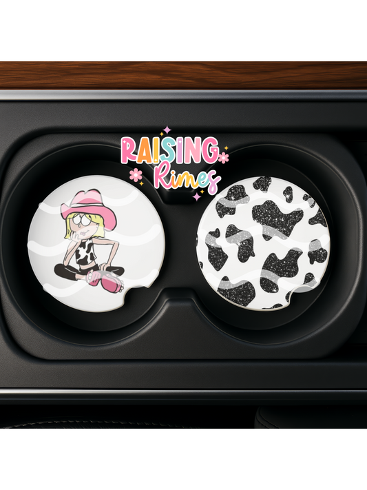 Cowgirl Lizzie Coaster Set