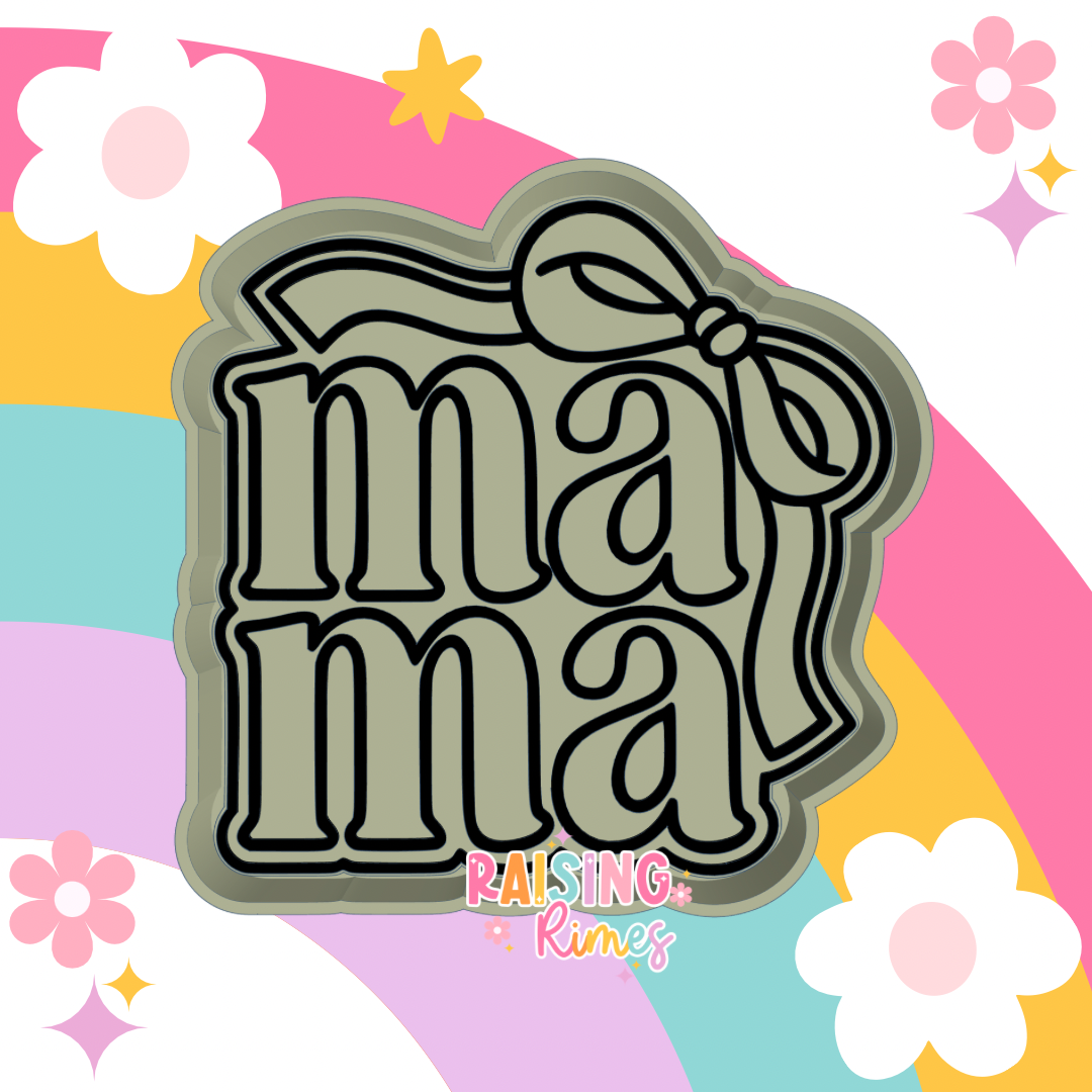 Mama w/ Bow Silicone Mold