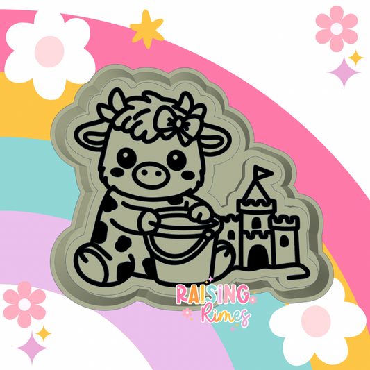 Sandcastle Cow Silicone Mold
