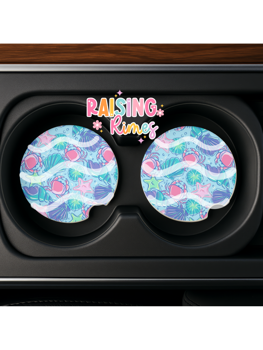 Crabs & Seashells Coaster Set