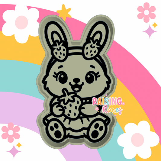 Cute Strawberry Bunny Silicone Mold