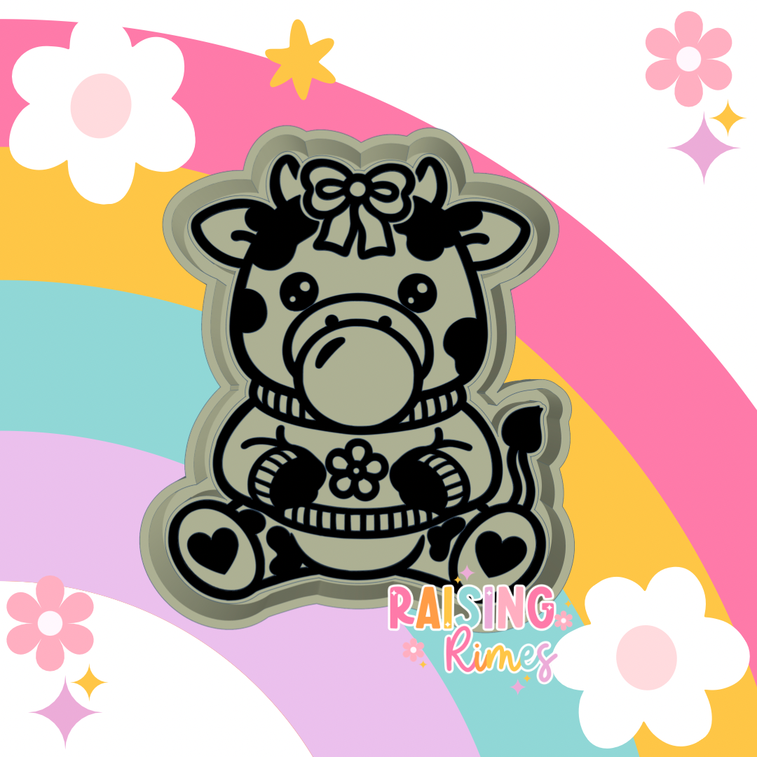 Bubblegum Cow Silicone Mold