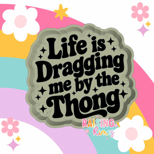 Life Is Dragging Me Silicone Mold