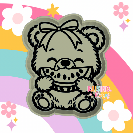 Bear w/ Watermelon Silicone Mold