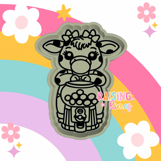 Bubblegum Machine Cow Silicone Mold