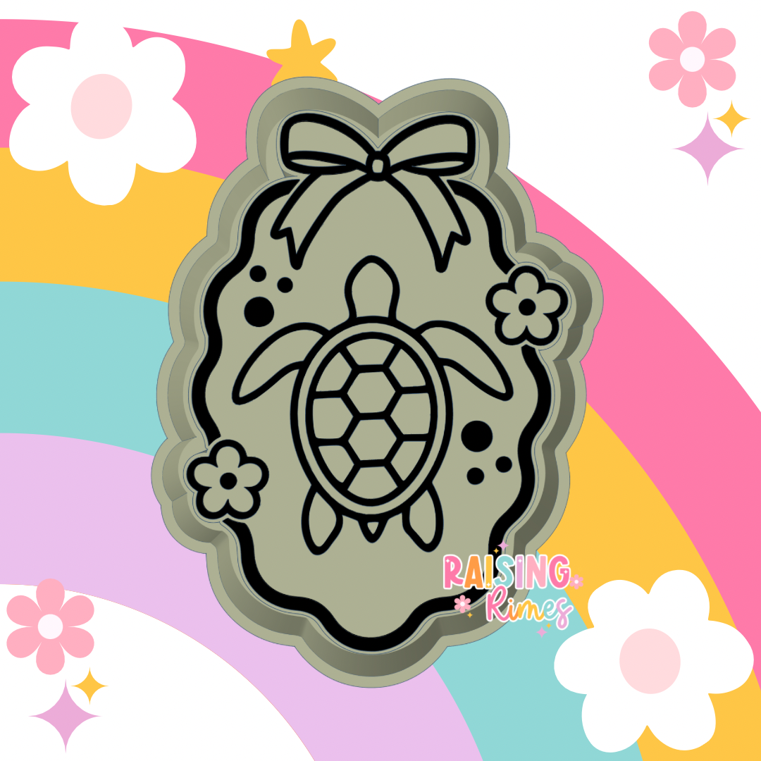 Turtle in Frame Silicone Mold