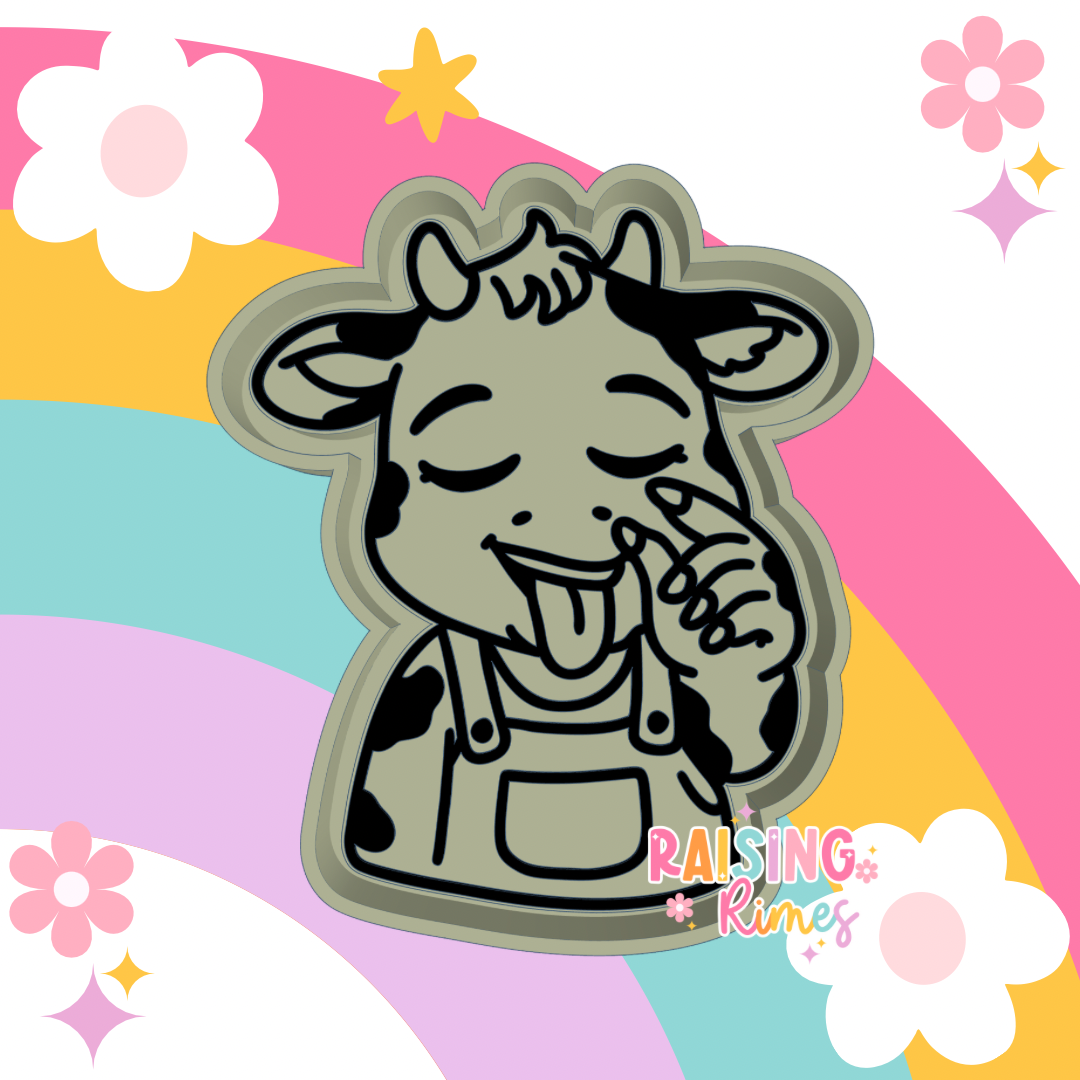 Clock It Cow Silicone Mold