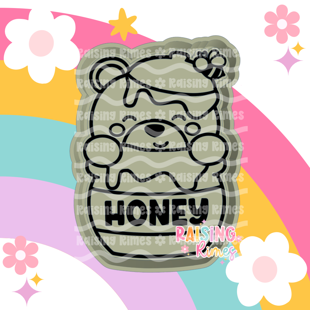 Bear Honey Jar Silicone Mold