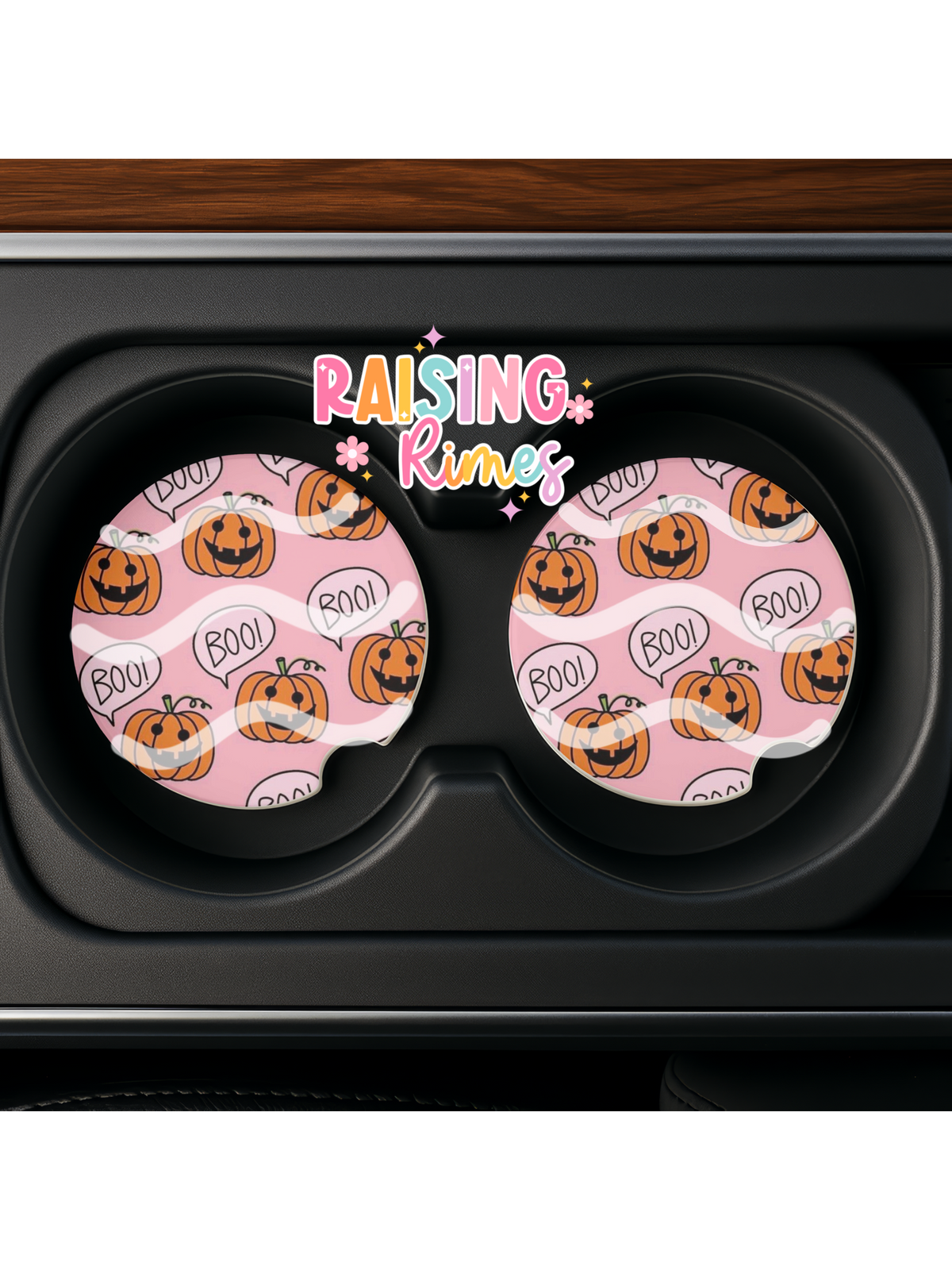 Pumpkin Boo Coaster Set